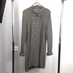 Gap Gray Long Knit Sweater